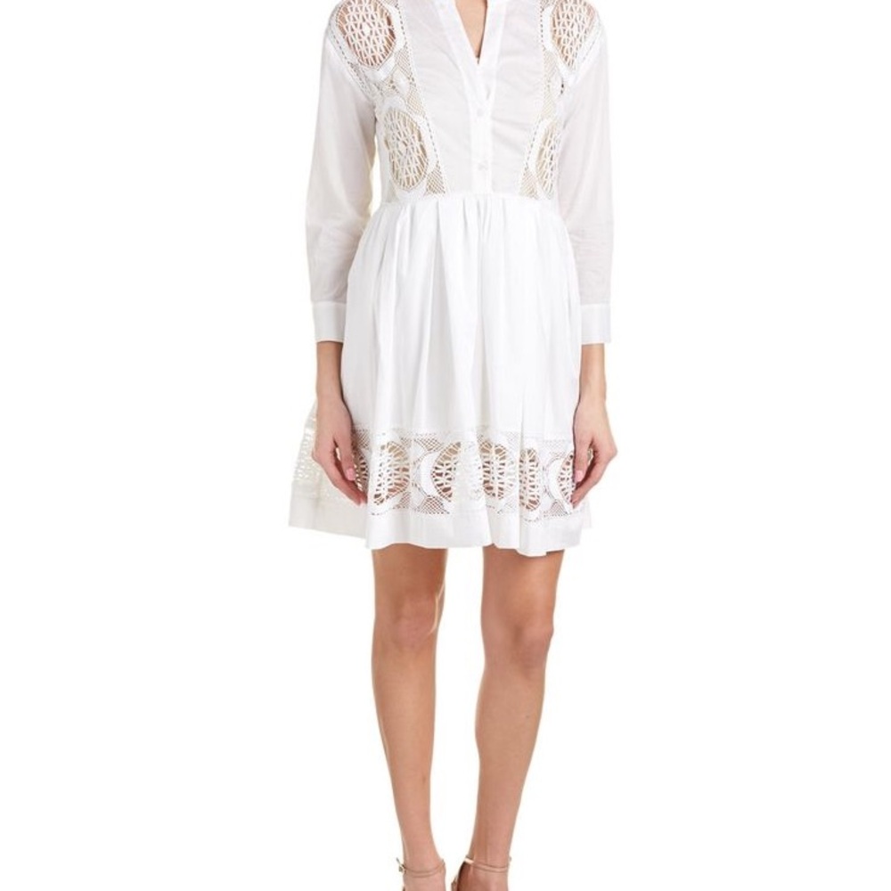 Sandro dress with lace accents